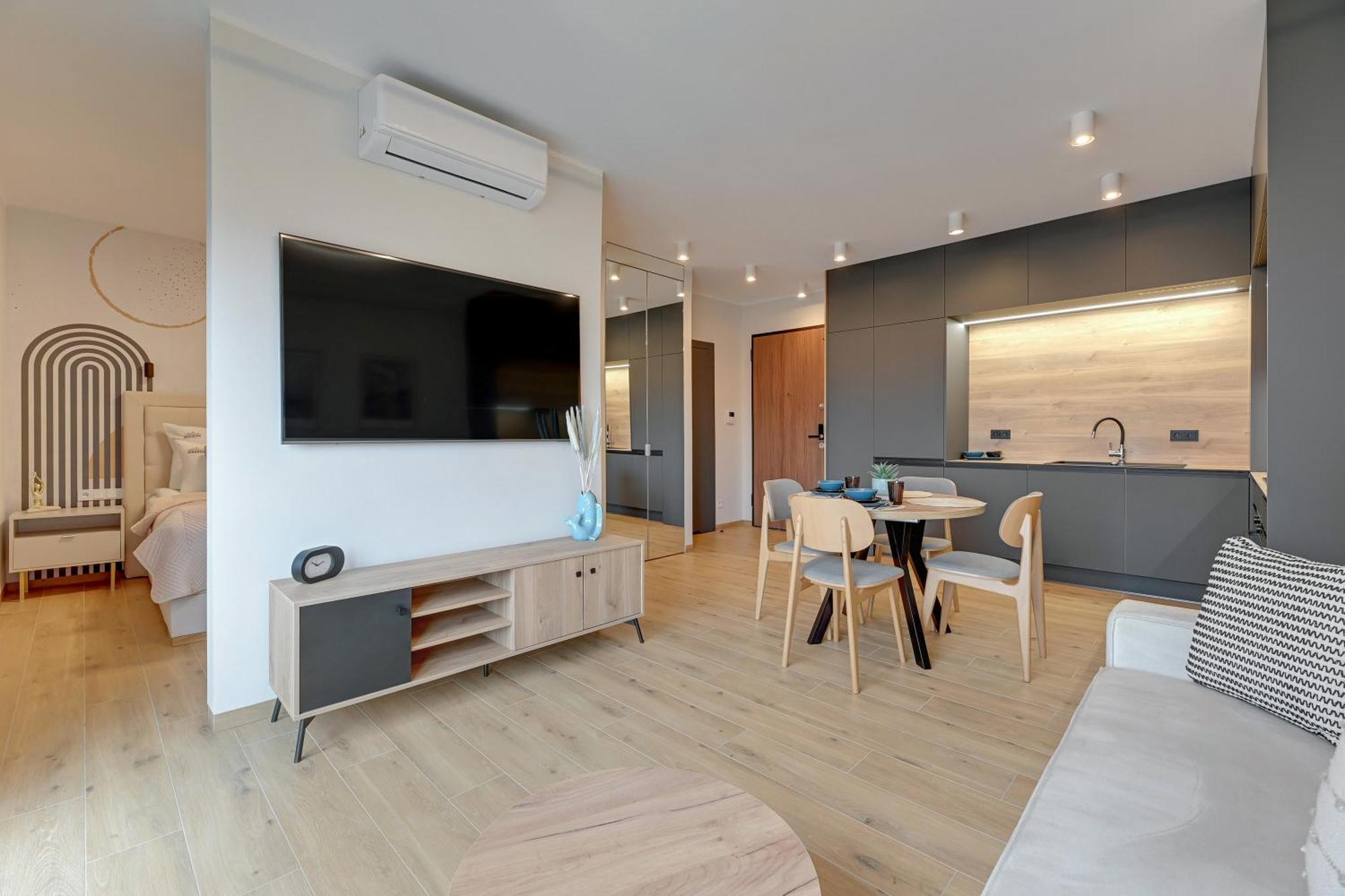 Nadmotlawie Estate Gym, Sauna & Parking By Downtown Apartments Гданськ Екстер'єр фото
